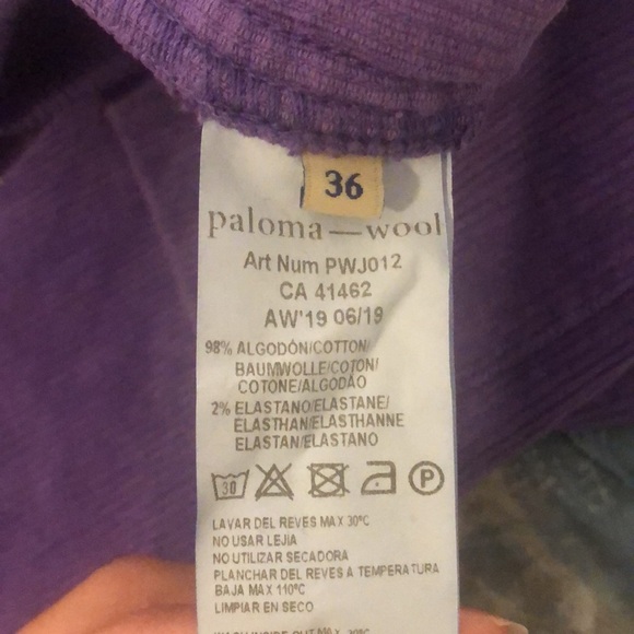 Paloma Wool Paufi Corduroy Purple Jumpsuit - Picture 6 of 8